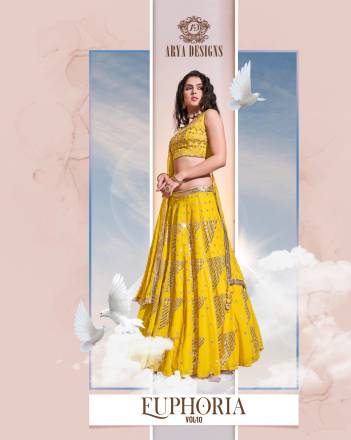 EUPHORIA VOL-10 BY ARYA DESIGNER LEHENGA CHOLI MANUFACTURE IN INDIA